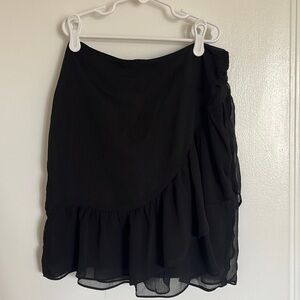 NEW high waisted mini black skirt size 2